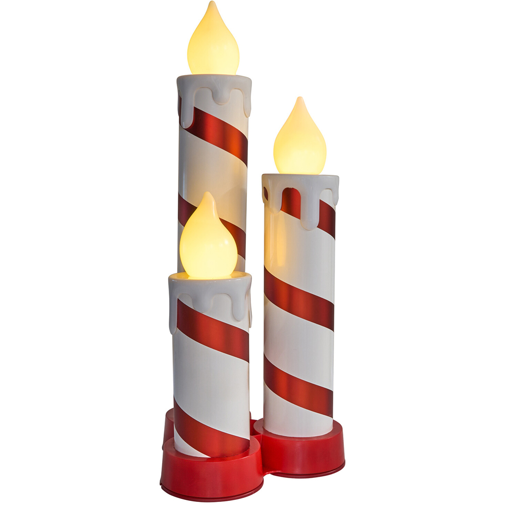 Triple LED Candle StickWhite and Red Image 3