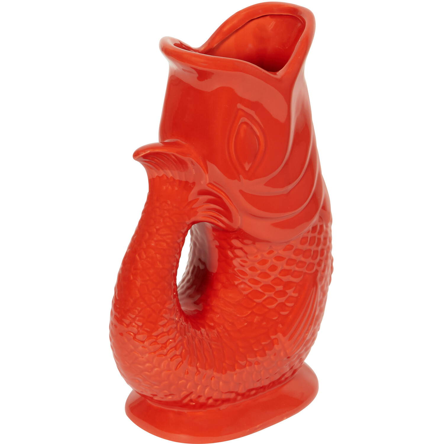 Ceramic Orange Koi Fish Jug 25.8cm Image 2