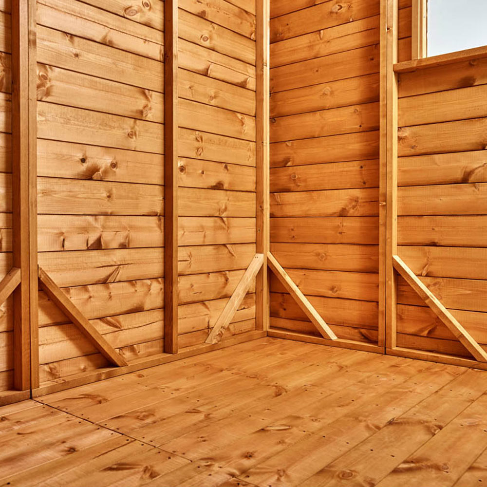 Power Sheds 8 x 4ft Double Door Apex Traditional Summerhouse Image 6