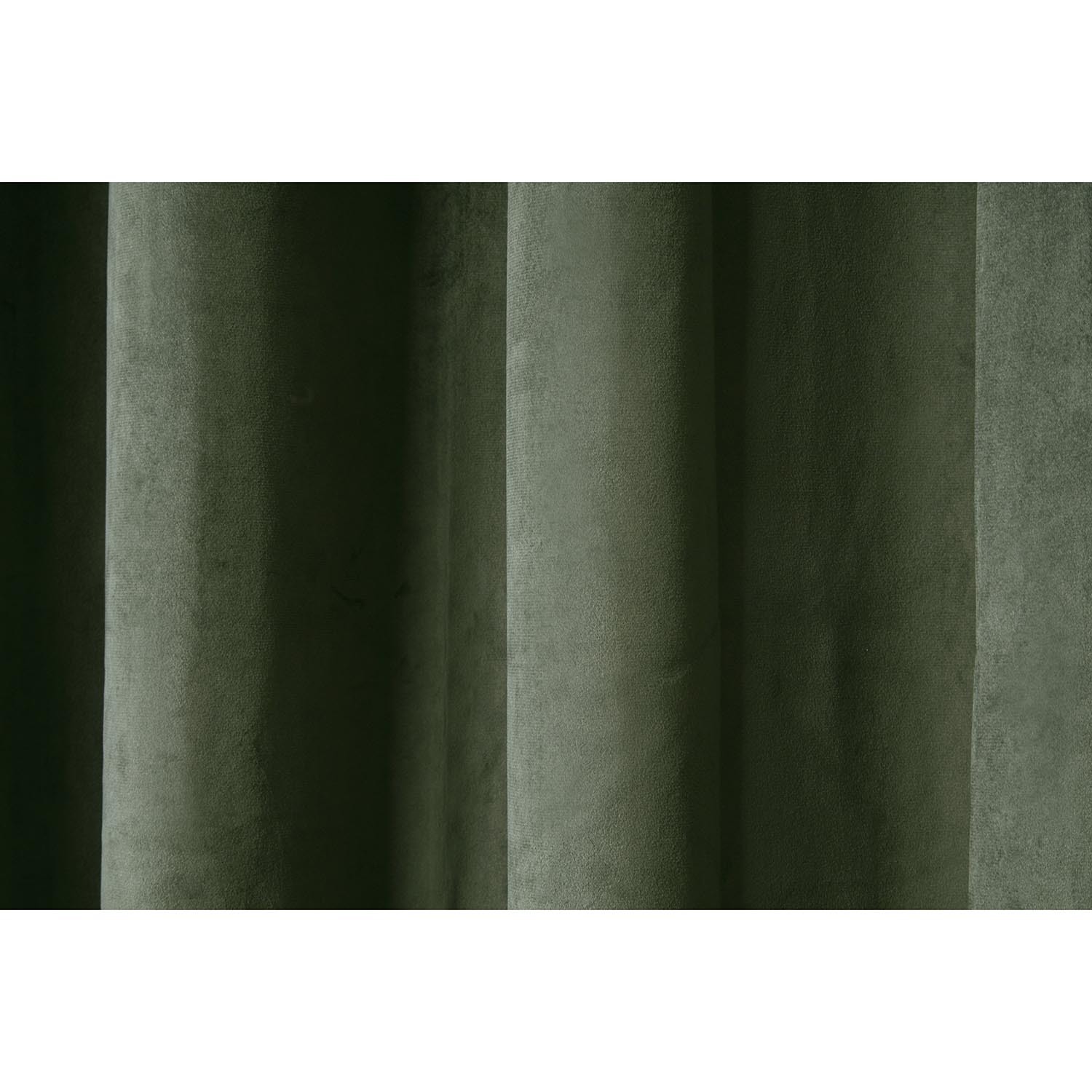 Divante Vermont Velvet Blackout Curtains - Olive / 168cm / 229cm Image 4