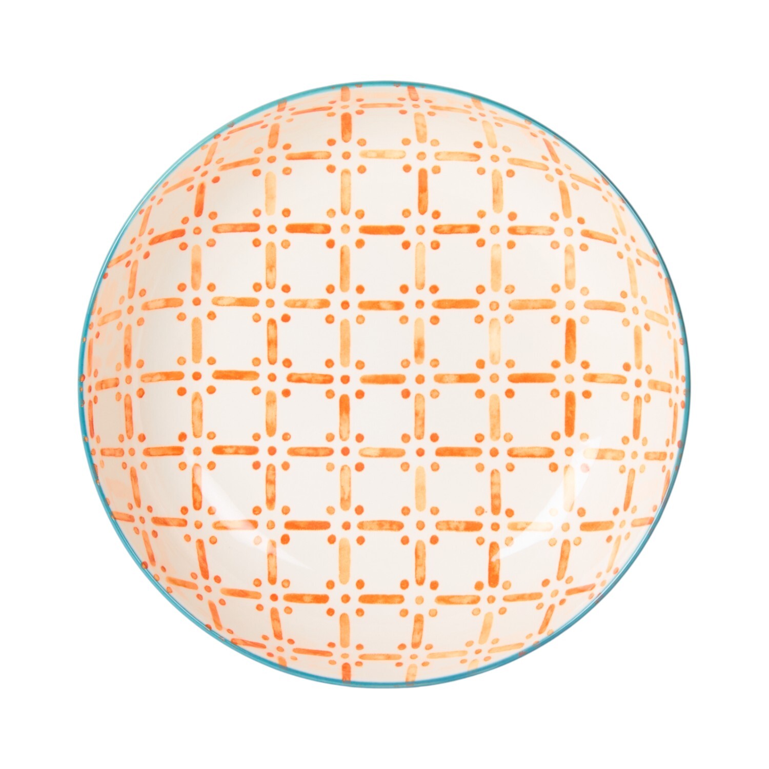 Azalia Pad Print Pasta Bowl - Orange Image 2