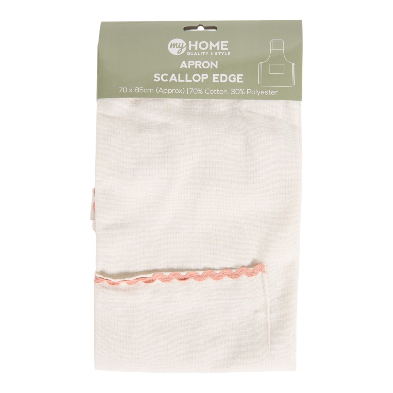 Scallop Apron White Image 2