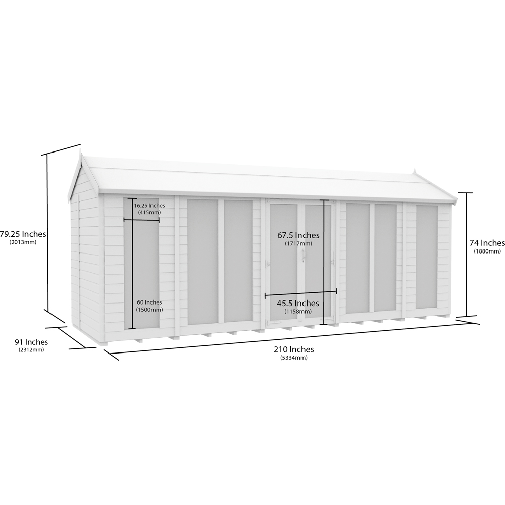 DIY Sheds 18 x 8ft Tongue and Groove Timber Apex Summerhouse Image 7
