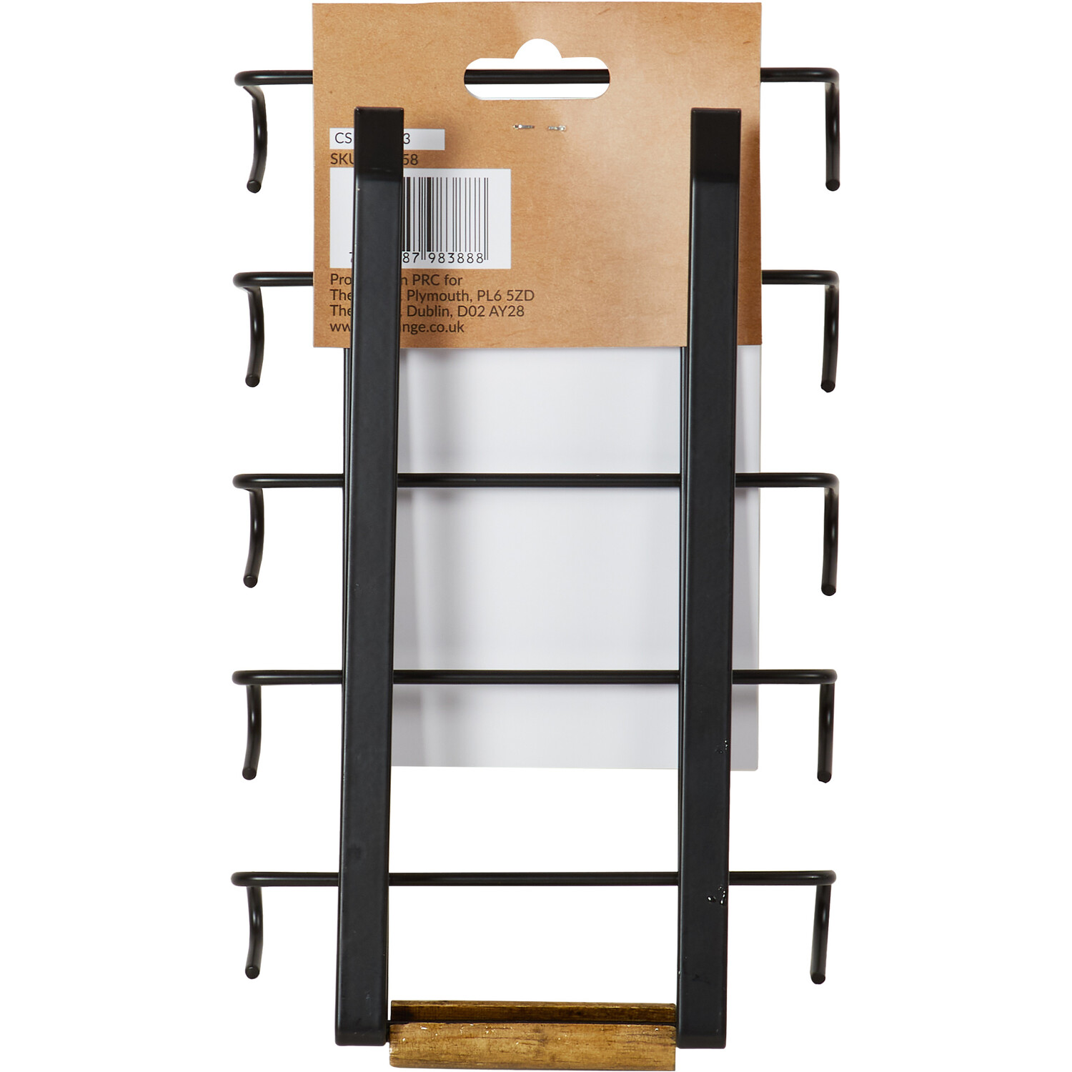 Malmo Under Shelf Mug Holder - Black Image 3