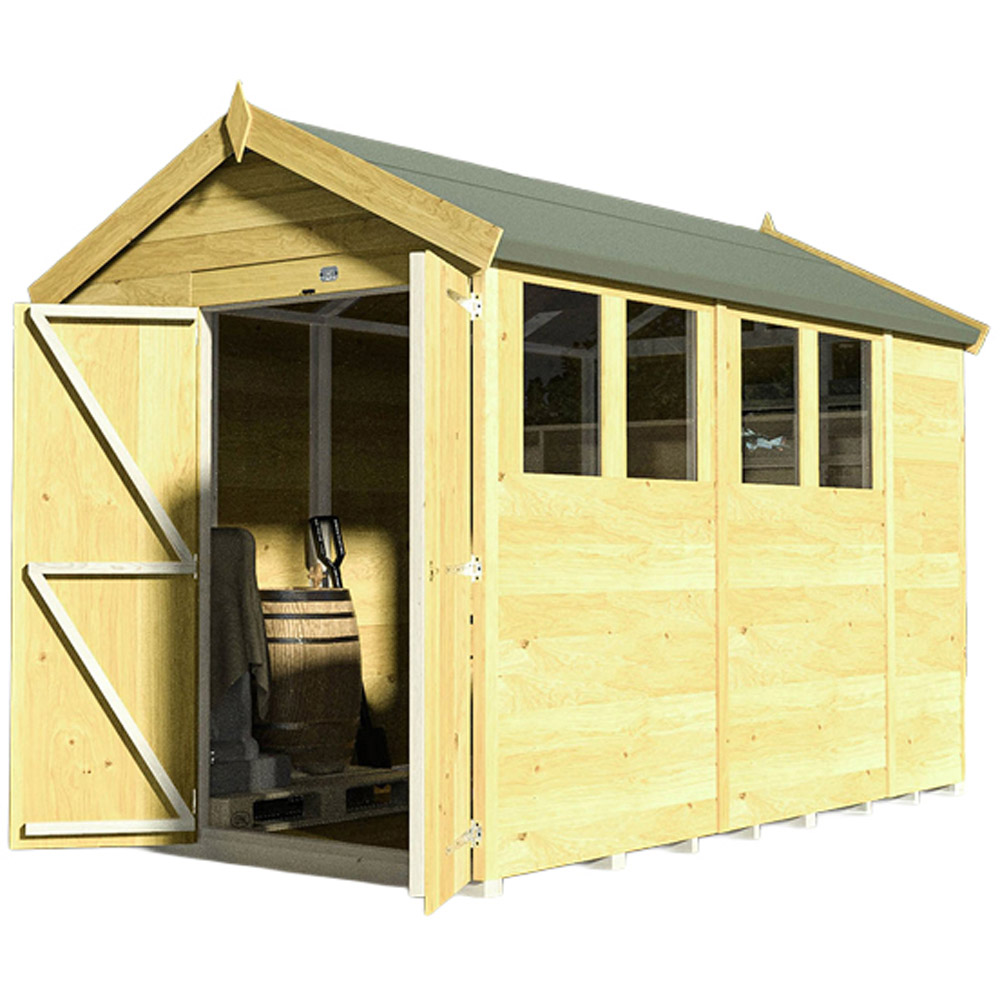 DIY Sheds 6 x 10ft Tongue and Groove Timber Apex Security Garden Shed Image 4