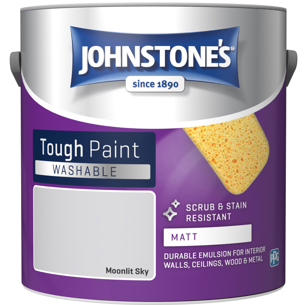 Johnstone's Washable Moonlit Sky Matt Emulsion Paint 2.5L Image 2