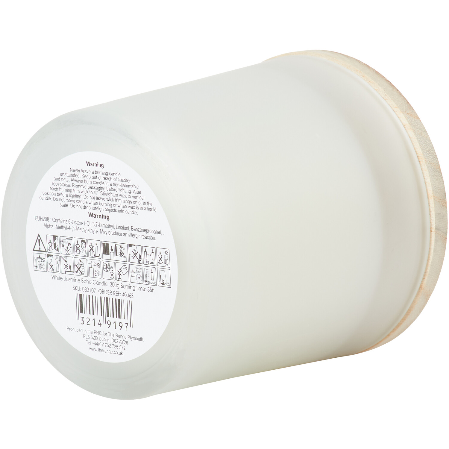 White Jasmine Candle - White Image 3