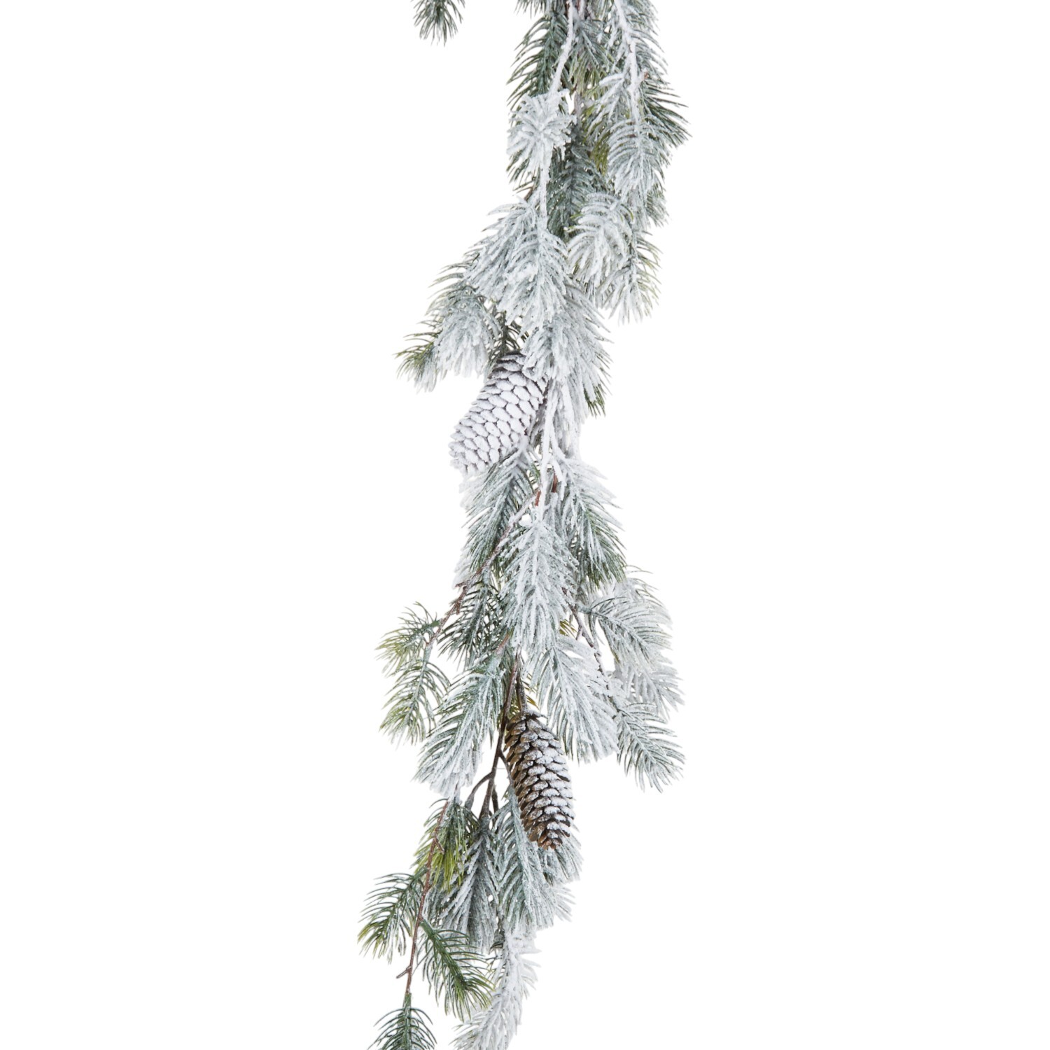 Frosted Pine Garland White Image 2