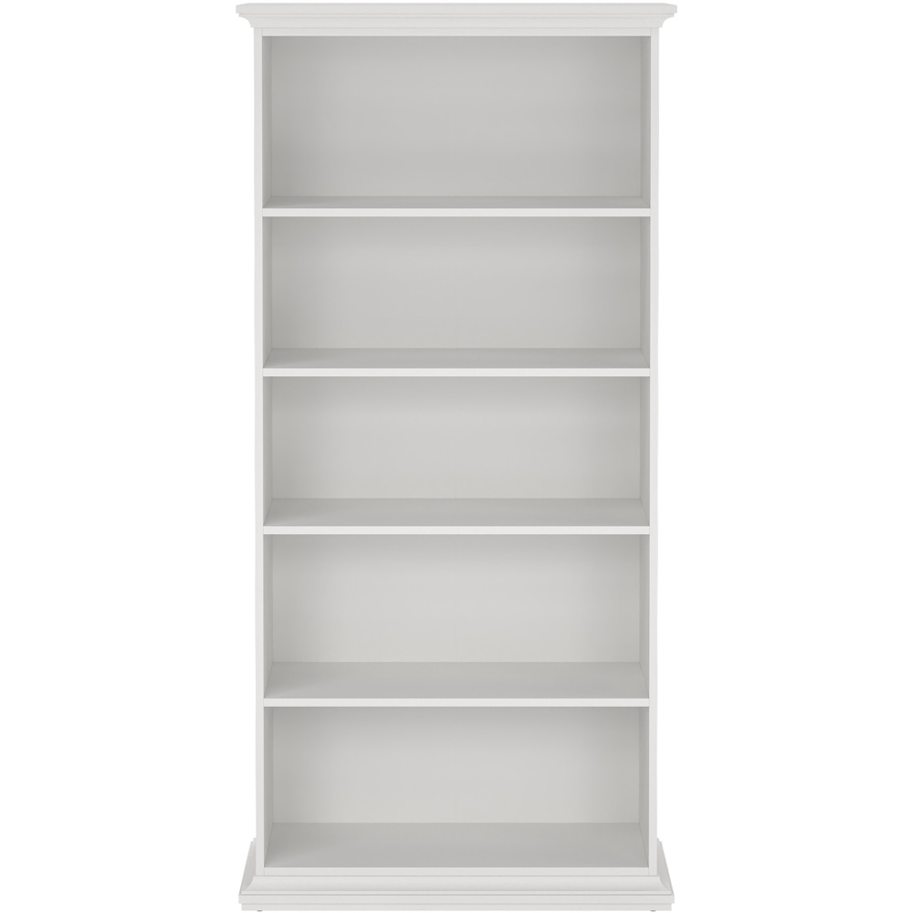 Furniture To Go Paris White 5 Shelf Tall Bookcase Image 4