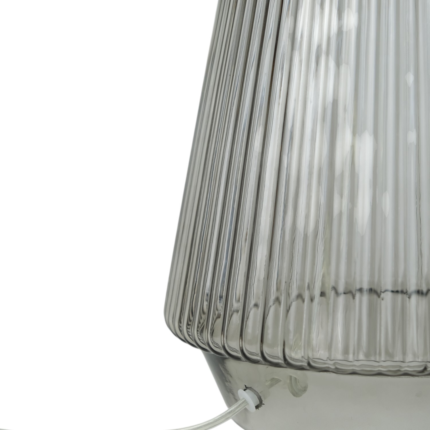 Dallary Glass Table Lamp Grey Image 6