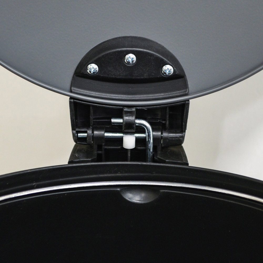 My Home Round Pedal Bin 30L Charcoal Image 5