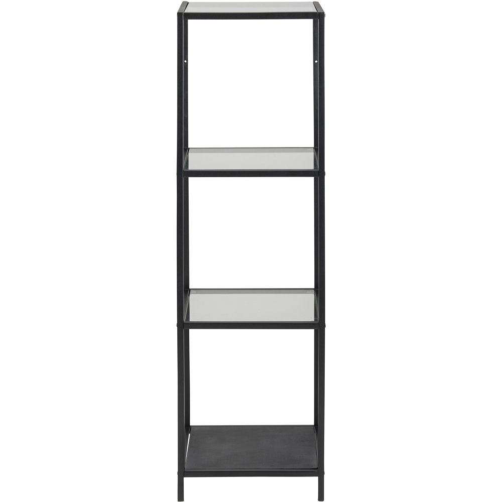 Florence Seaford 3 Shelf Black Metal Bookcase Image 3