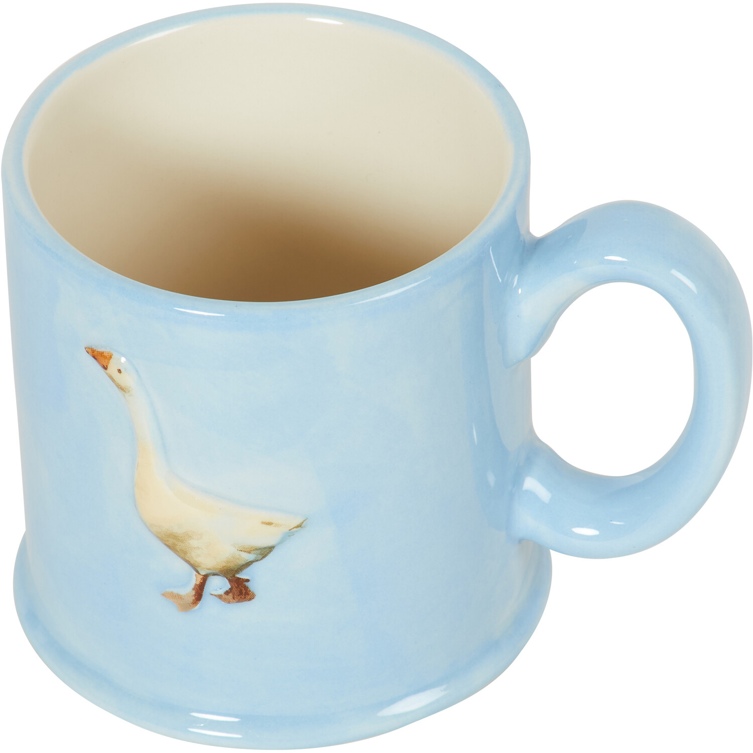 Tankard Embossed Goose Mug - Blue Image 4