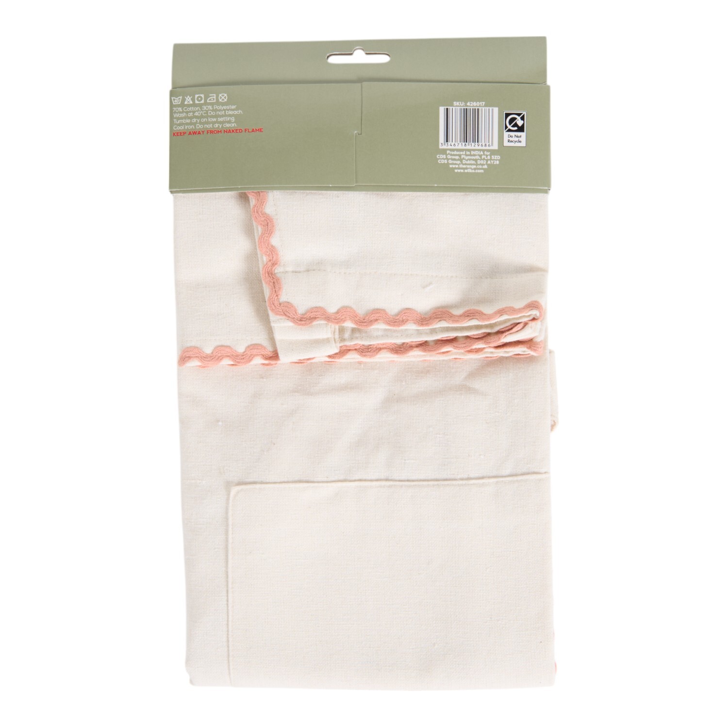 Scallop Apron White Image 3