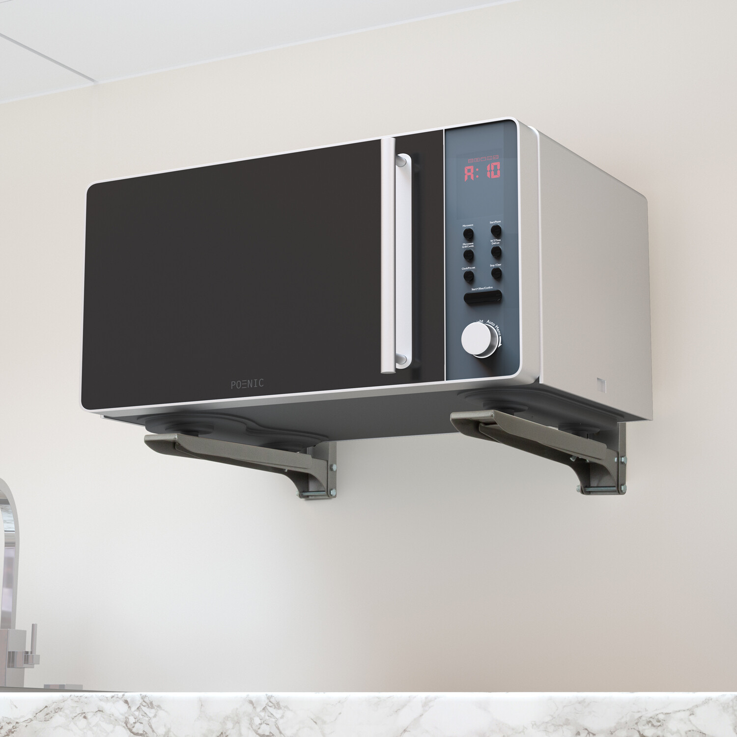 AVF Universal Microwave Wall Bracket - Grey Image 6