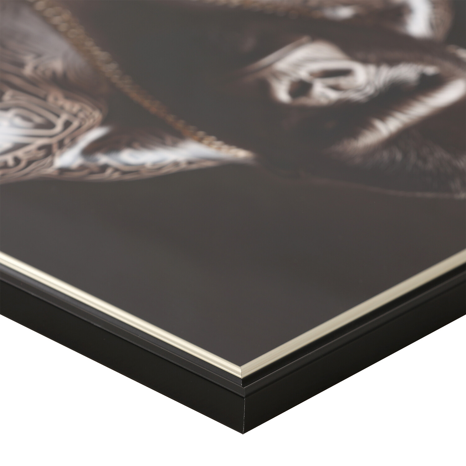 Tattooed Gorilla Gloss Art Frame Black Image 5