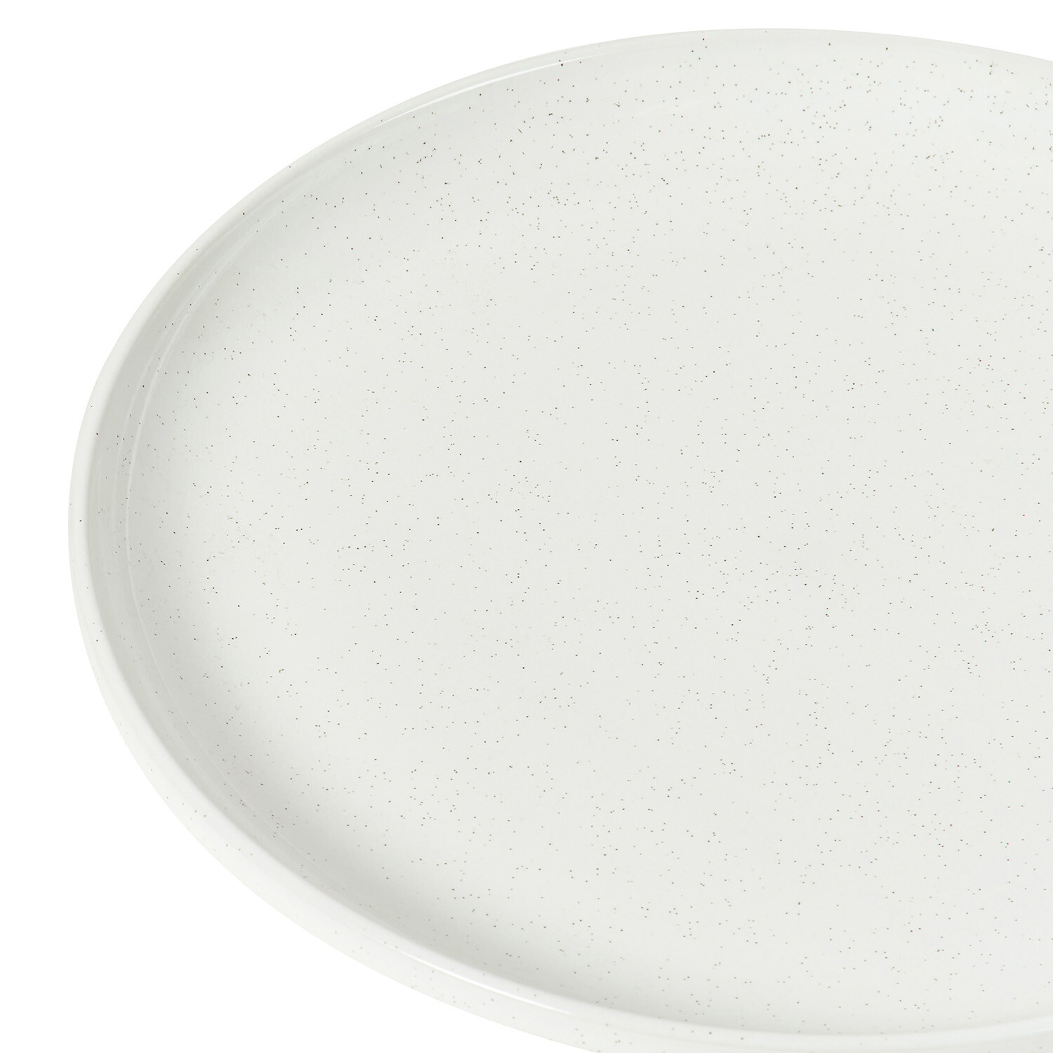 Easy Living Speckled Plate - White Image 4