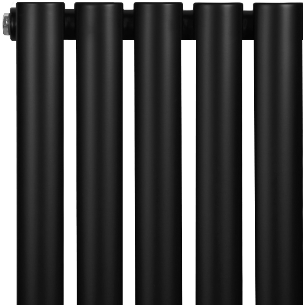 MonsterShop 3838 BTU Black Oval Single Column Radiator 1600 x 480mm Image 4