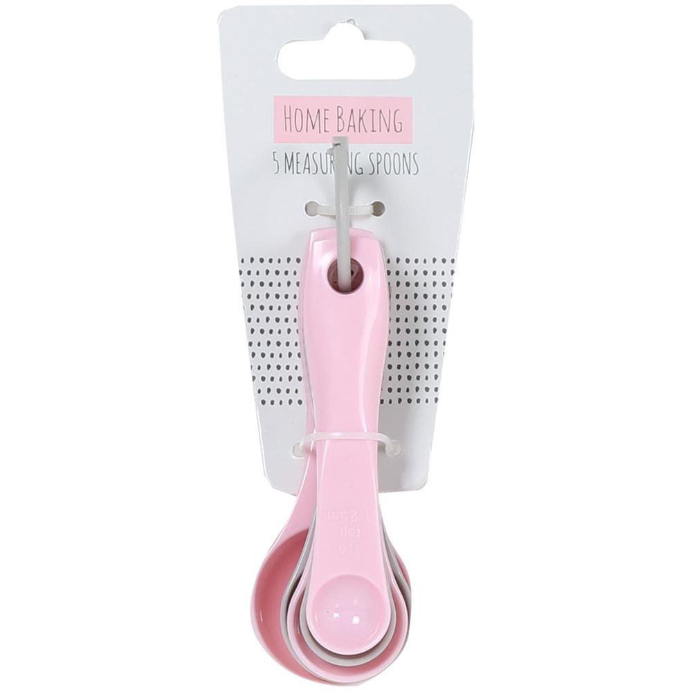 Pack of Five Plastic Measuring Spoons Image 2