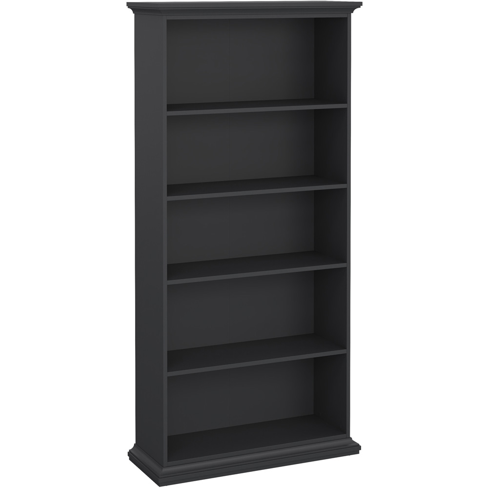 Furniture To Go Paris Matt Grey 5 Shelf Tall Bookcase Image 2