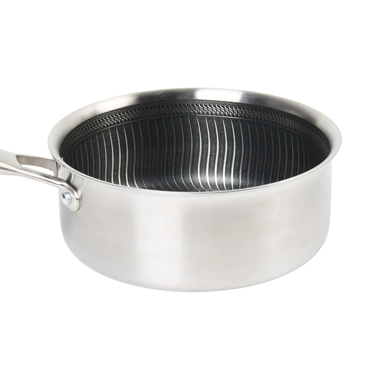 Stainless Steel Saucepan with Lid Silver 20cm Image 2