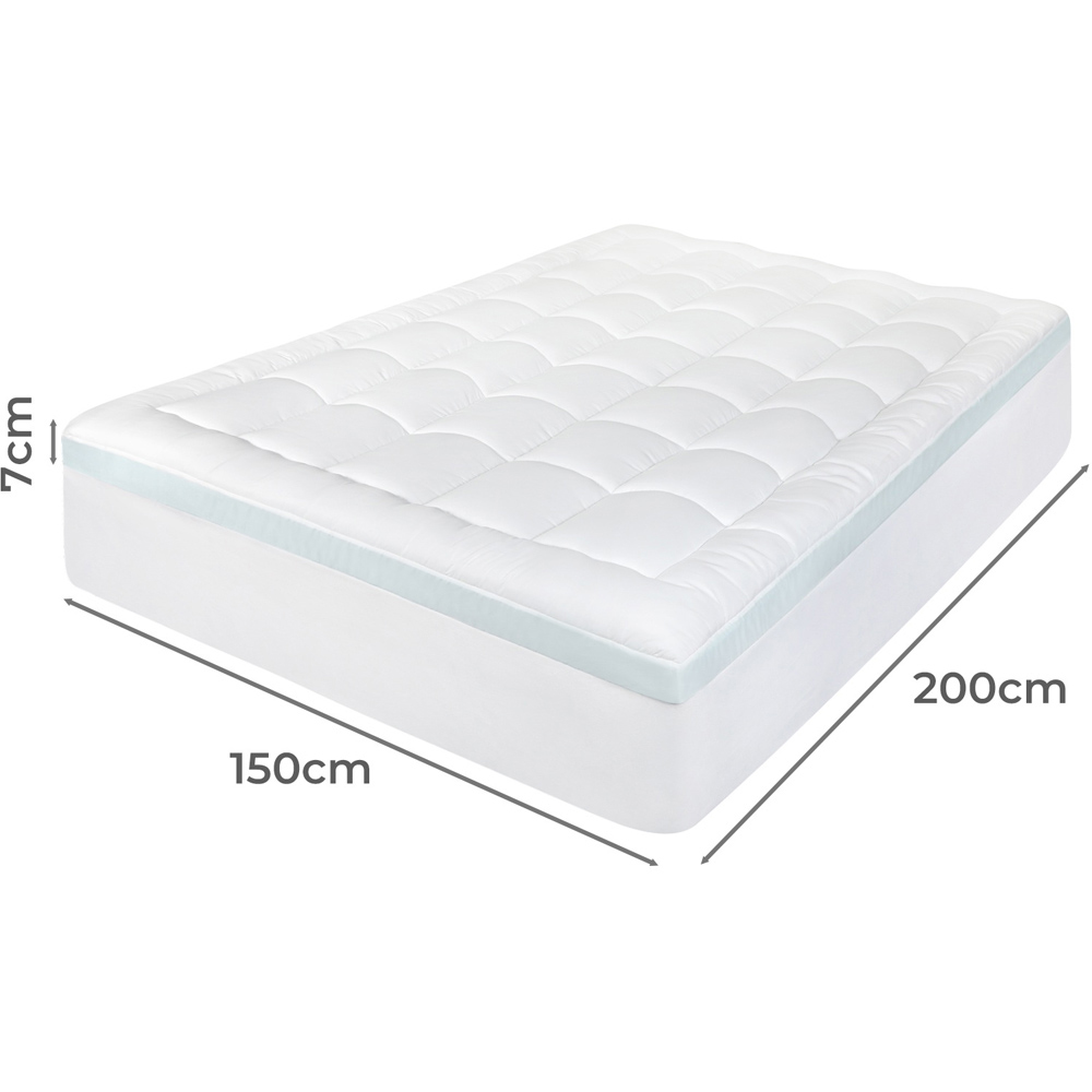 Lavio King Size Cooling Gel Memory Foam Quilted Mattress Protector Image 9
