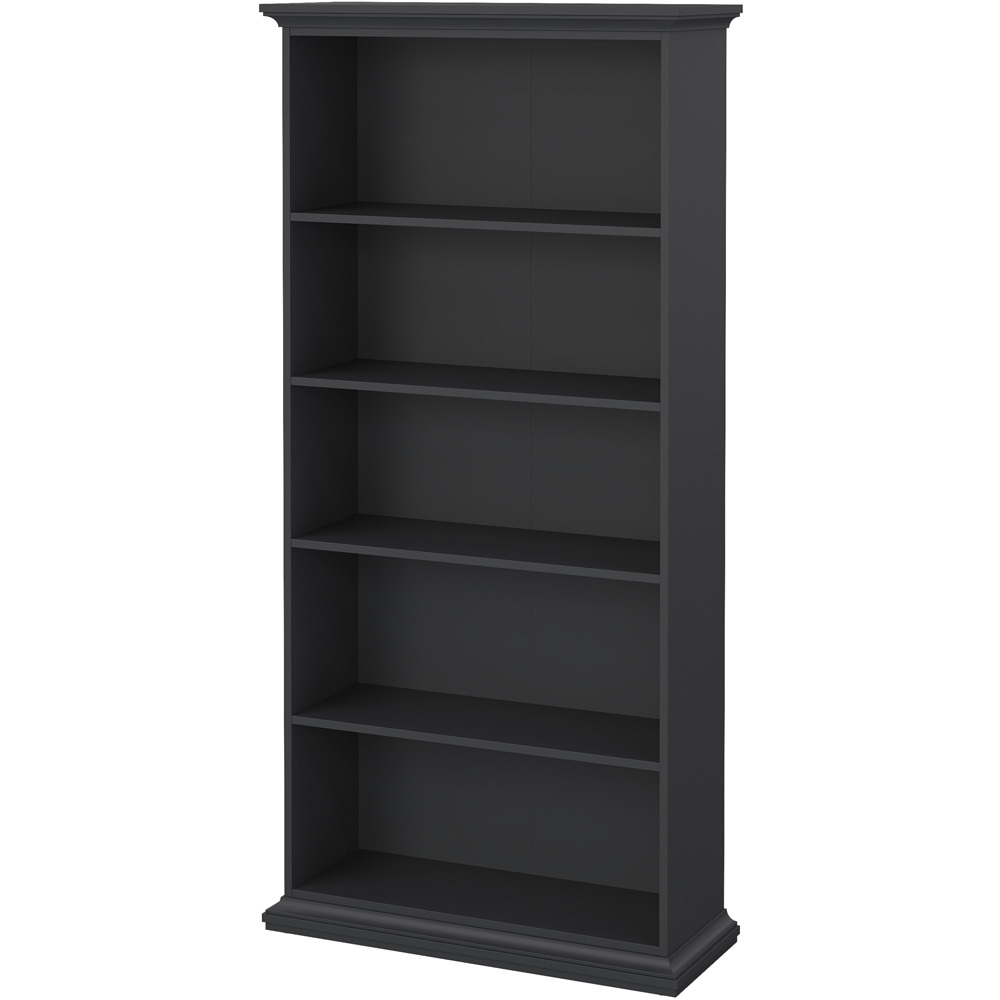 Furniture To Go Paris Matt Grey 5 Shelf Tall Bookcase Image 3