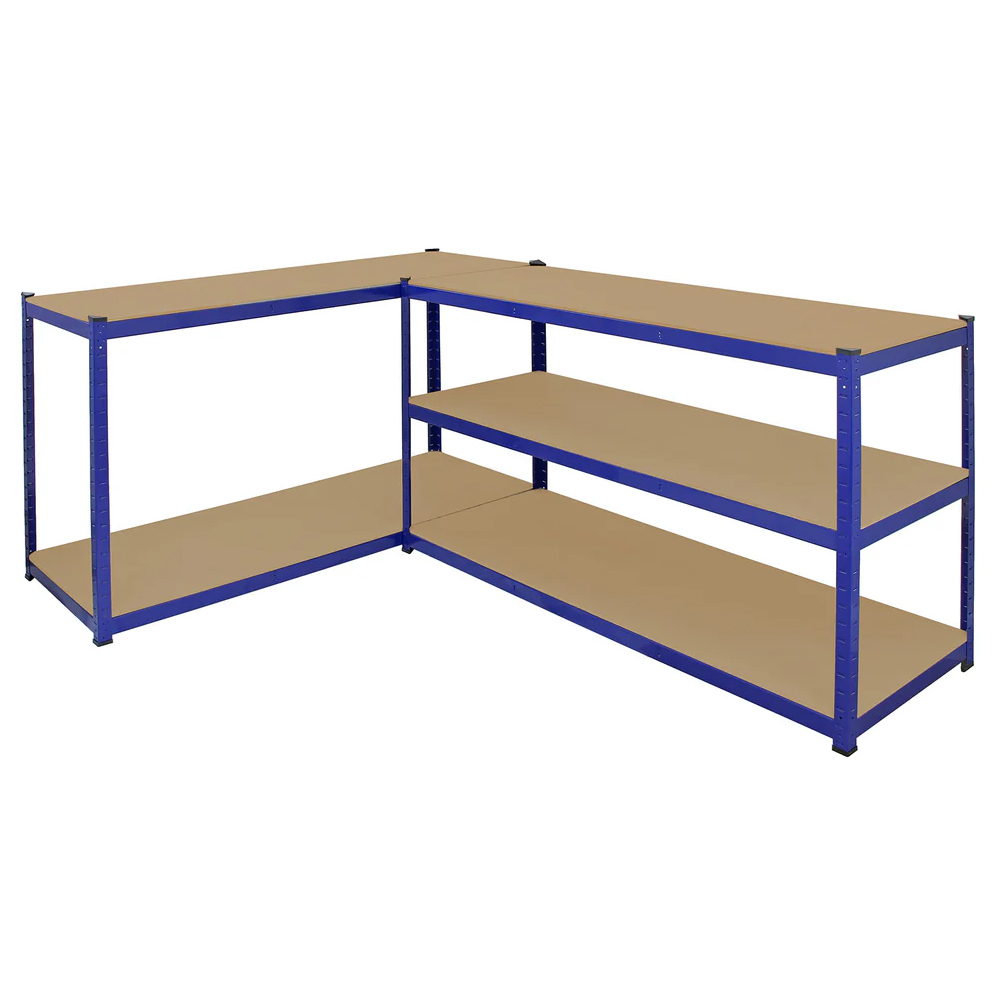 Monster Shop Racking T-Rax Extra Wide Storage Shelves Blue 160cm 10 Pack Image 5
