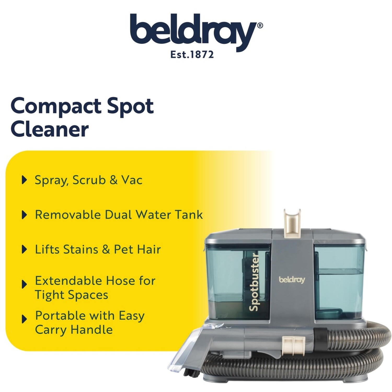 Beldray Compact Spotbuster Grey Image 9
