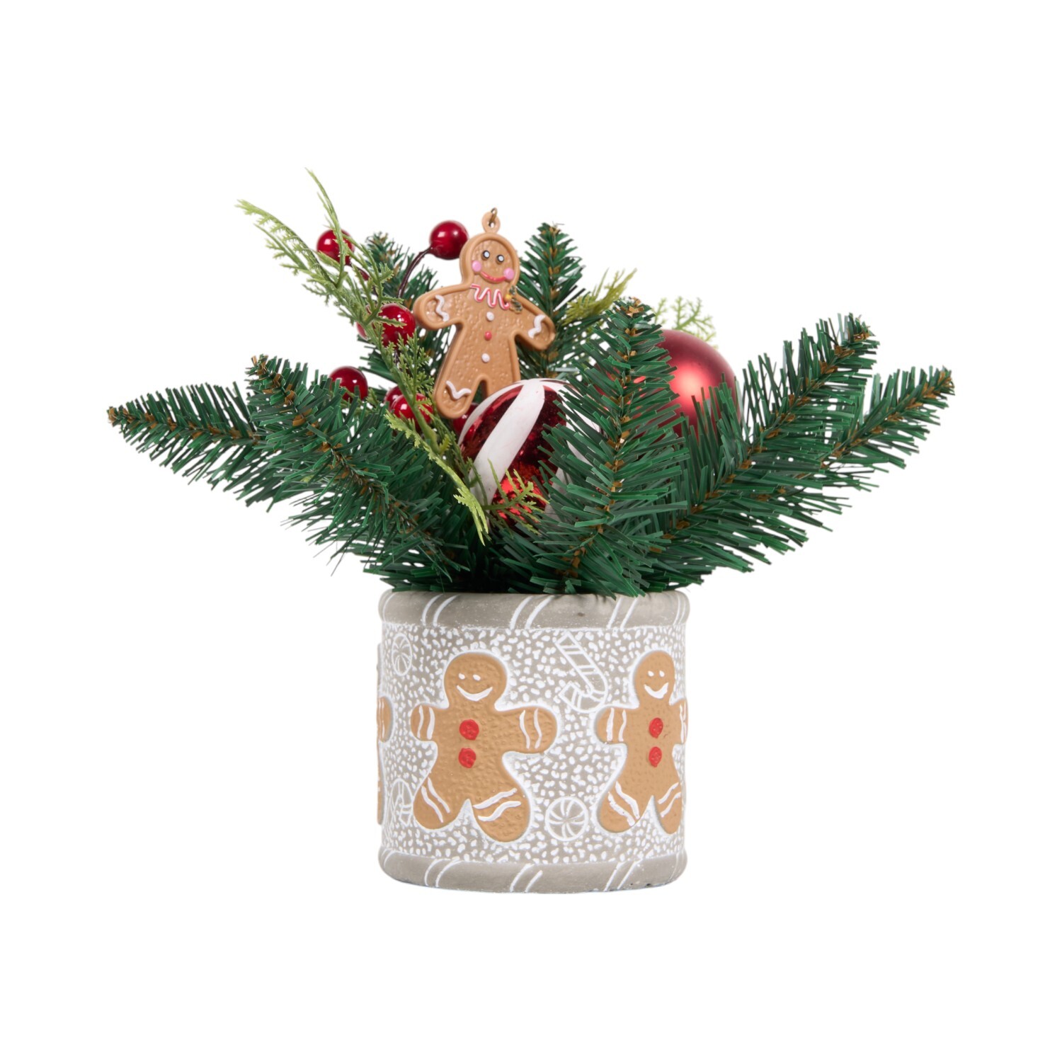 Gingerbread Candy Cane Pot Green Image 2