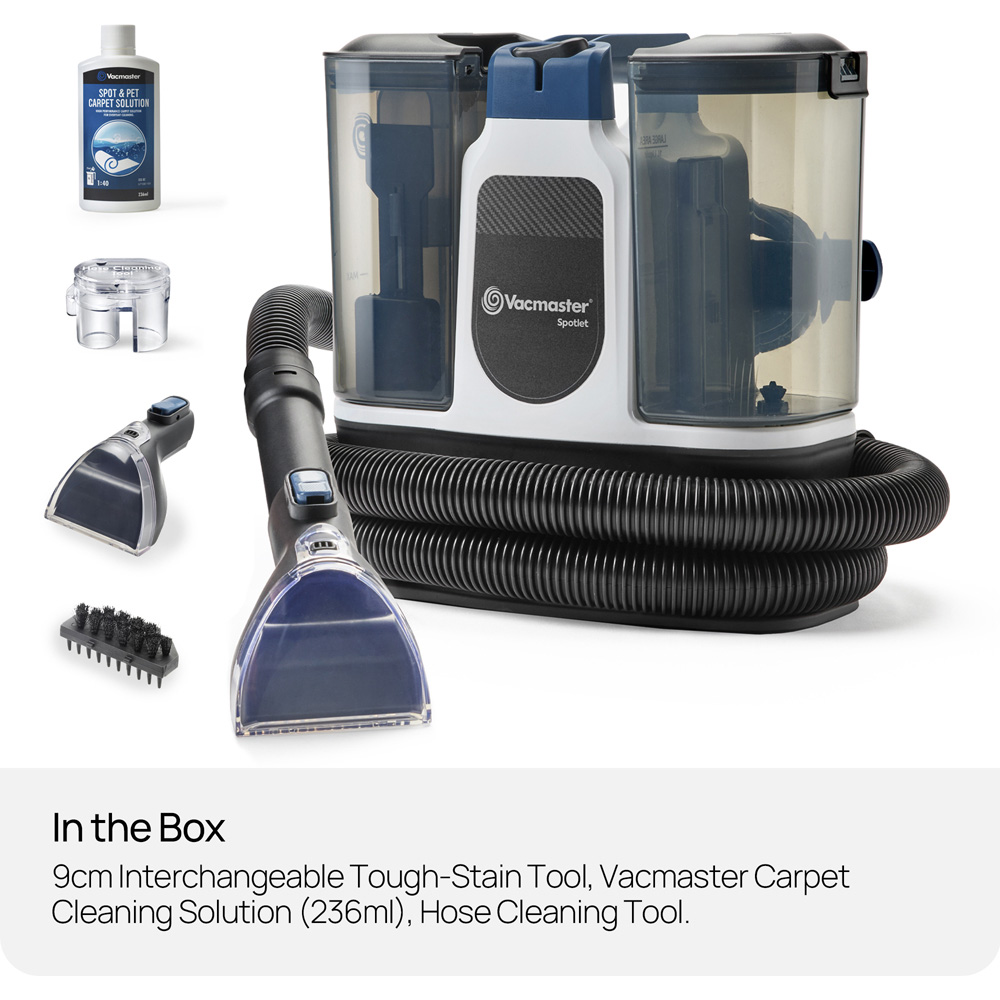 Vacmaster Spotlet SCM0501-01 Carpet Spot Cleaner with Accessories and Carpet Solution 500W Image 9