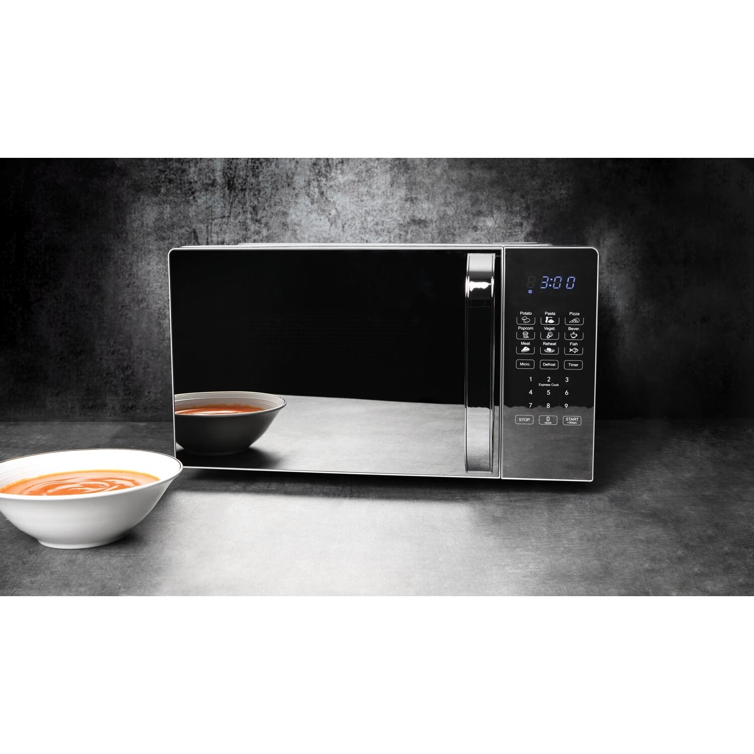 Silver Digital 20L Microwave - Silver Image 2