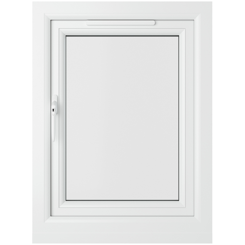 Crystal Black and White LH Side Hung Clear Triple Glazed Window 610 x 820mm Image 3