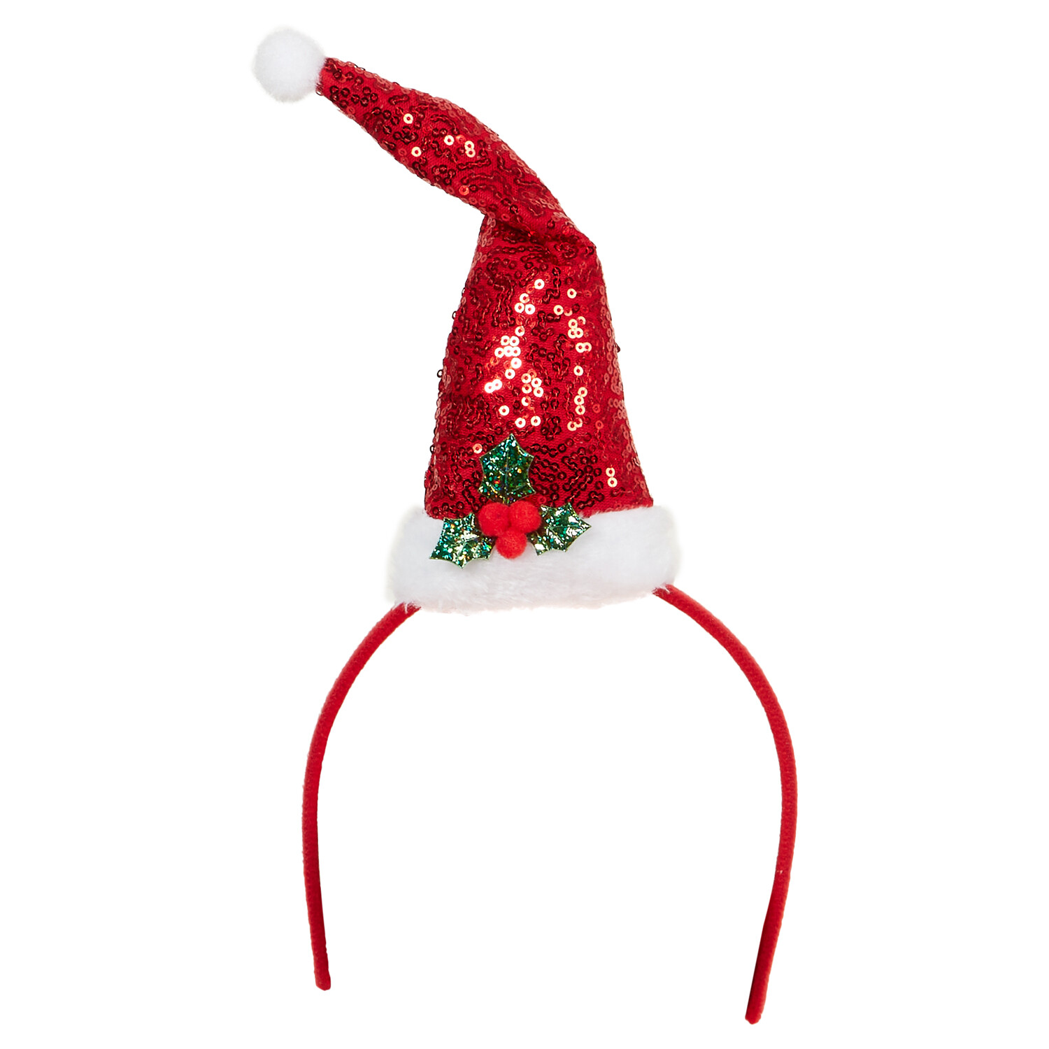 Christmas Sequin Skirt and Headband Set - Red Image 3