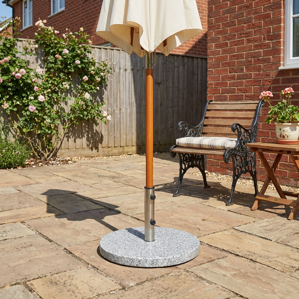 Grey Granite Parasol Base 11kg Image 3