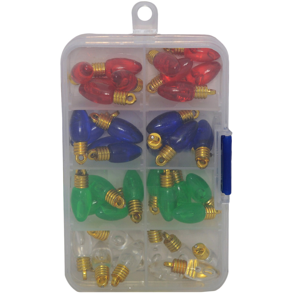 Pack of 40 Christmas Light Charms Image