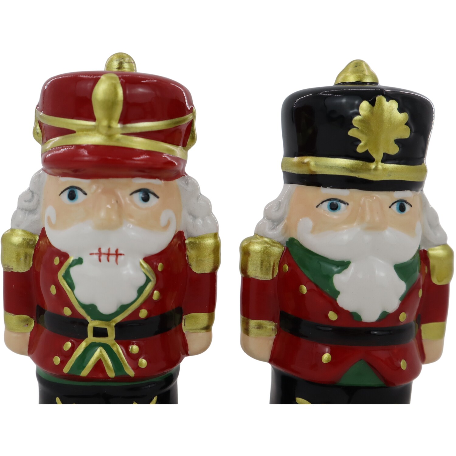 Salt and Pepper Nutcrackers Red and Green Image 2
