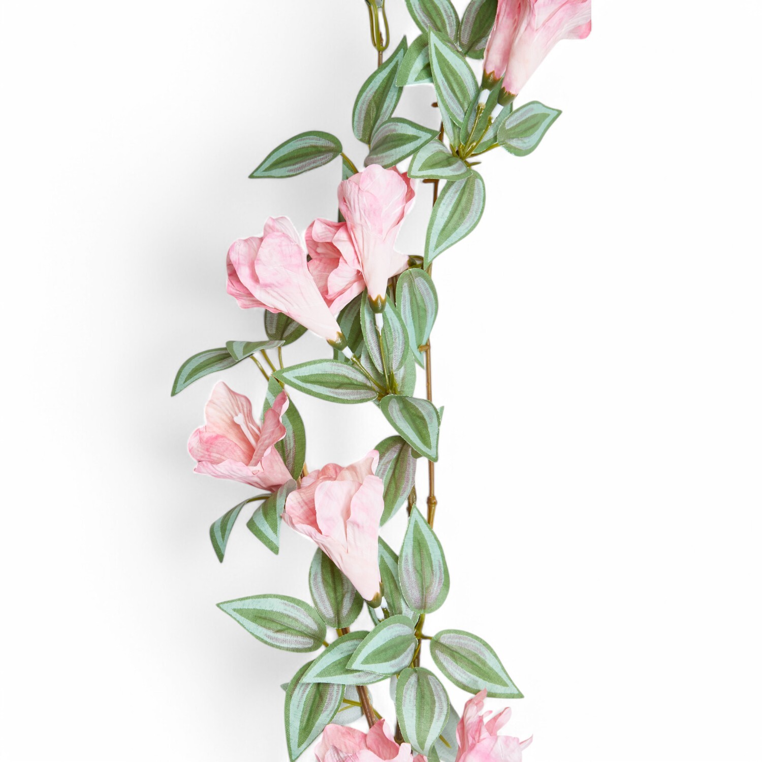 Morning Glory Garland - Green and Purple Image 7