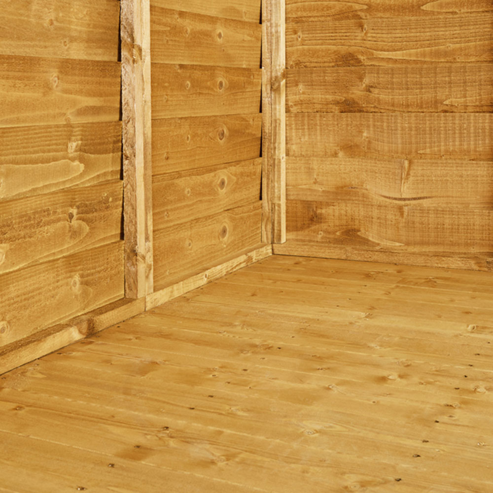 Power Sheds 16 x 8ft Double Door Overlap Pent Wooden Shed with Window Image 2