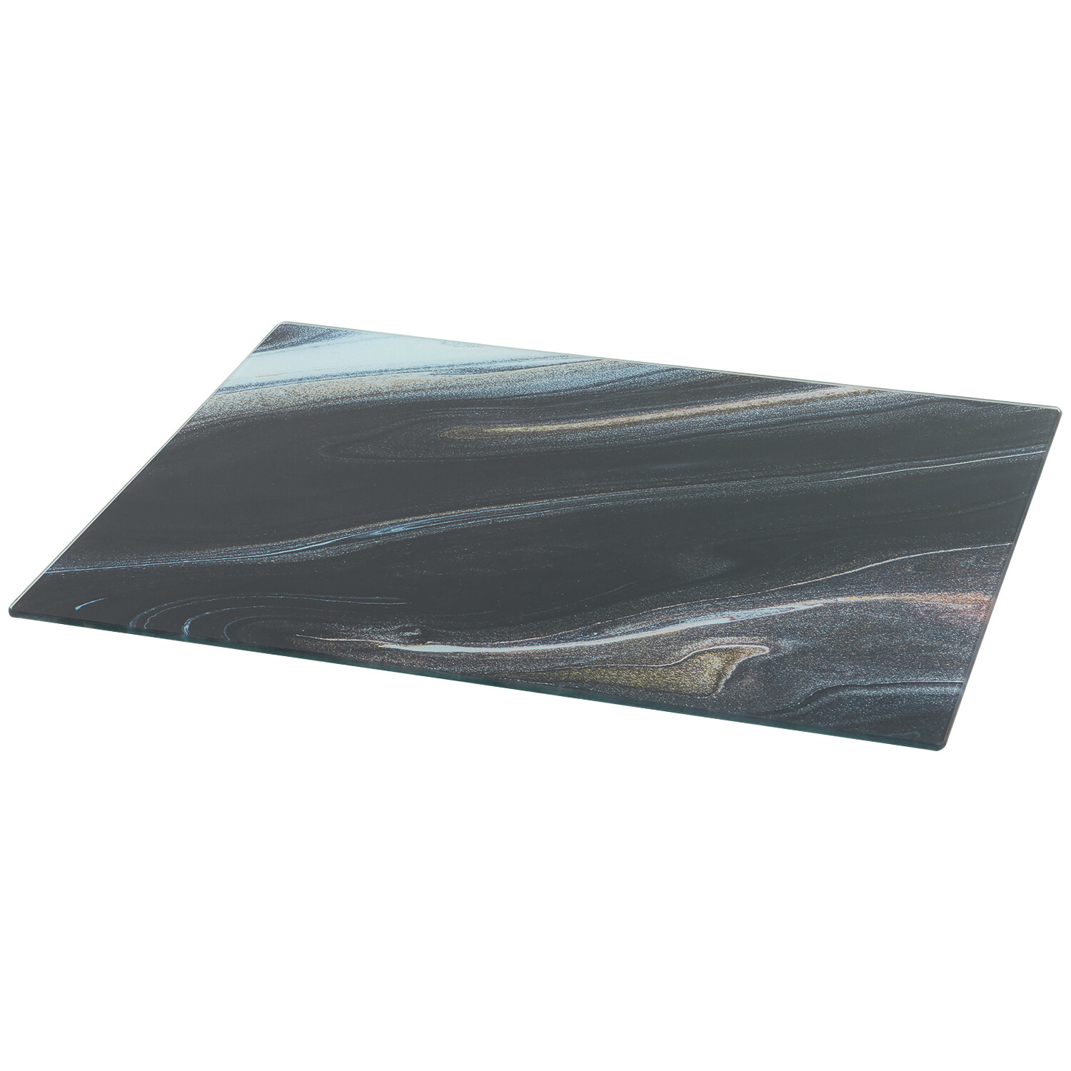 Glass Marble Design Worktop Saver - Black Image 2