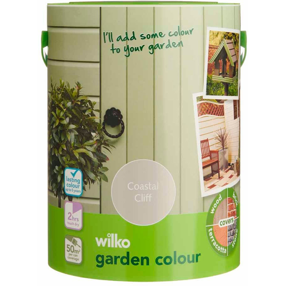 Wilko Garden Colour Coastal Cliff Wood Paint 5L Image 2