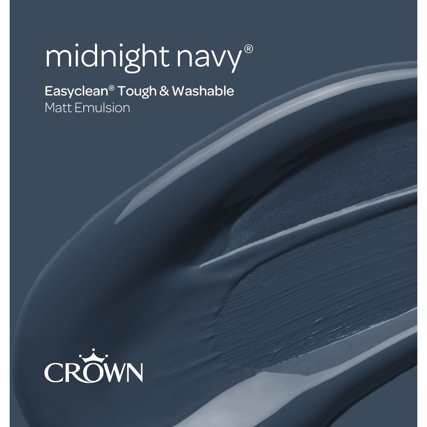 Crown Easyclean Midnight Navy Matt Emulsion Multisurface Paint 2.5L Image 10