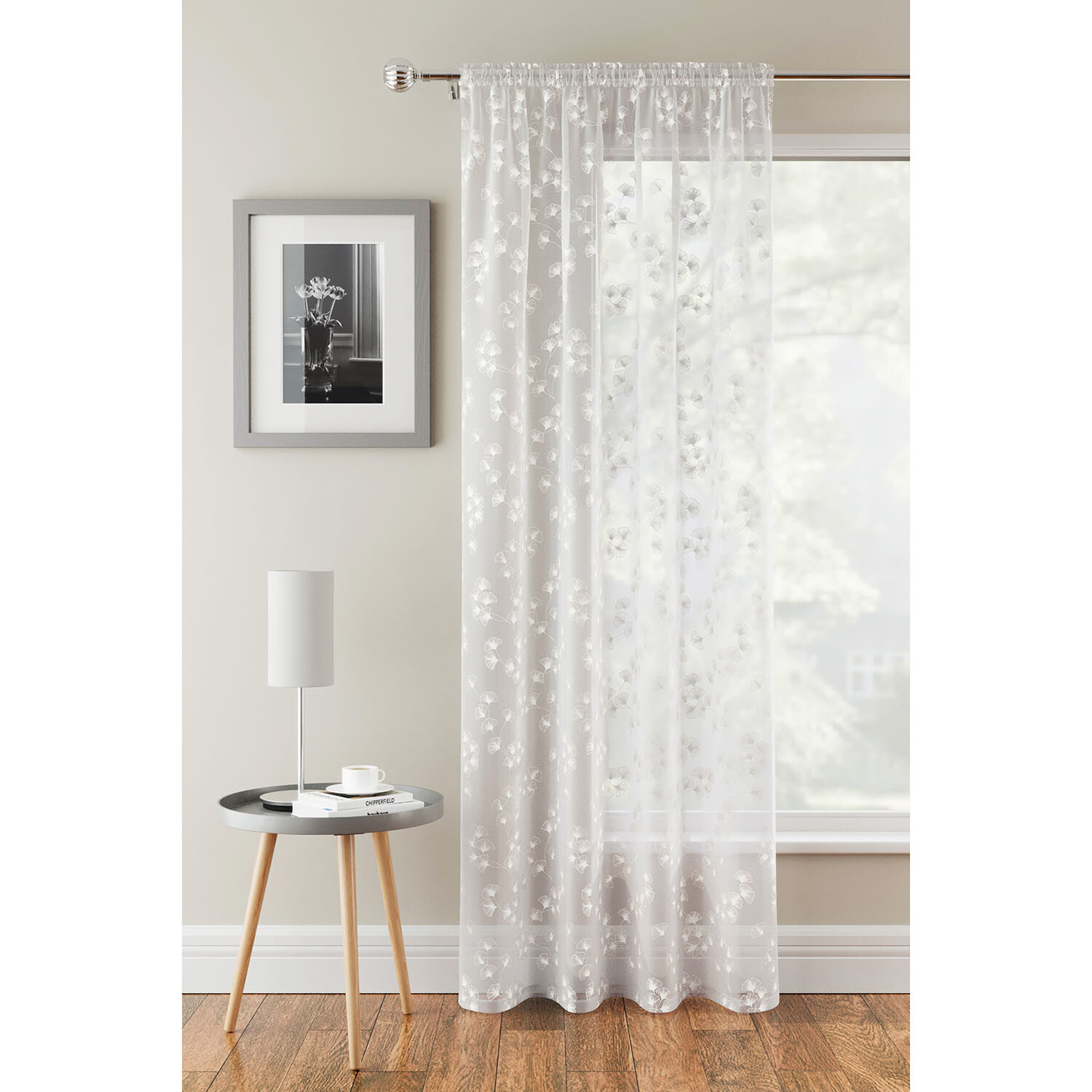 Delila Single Panel - White / 183cm Image 2