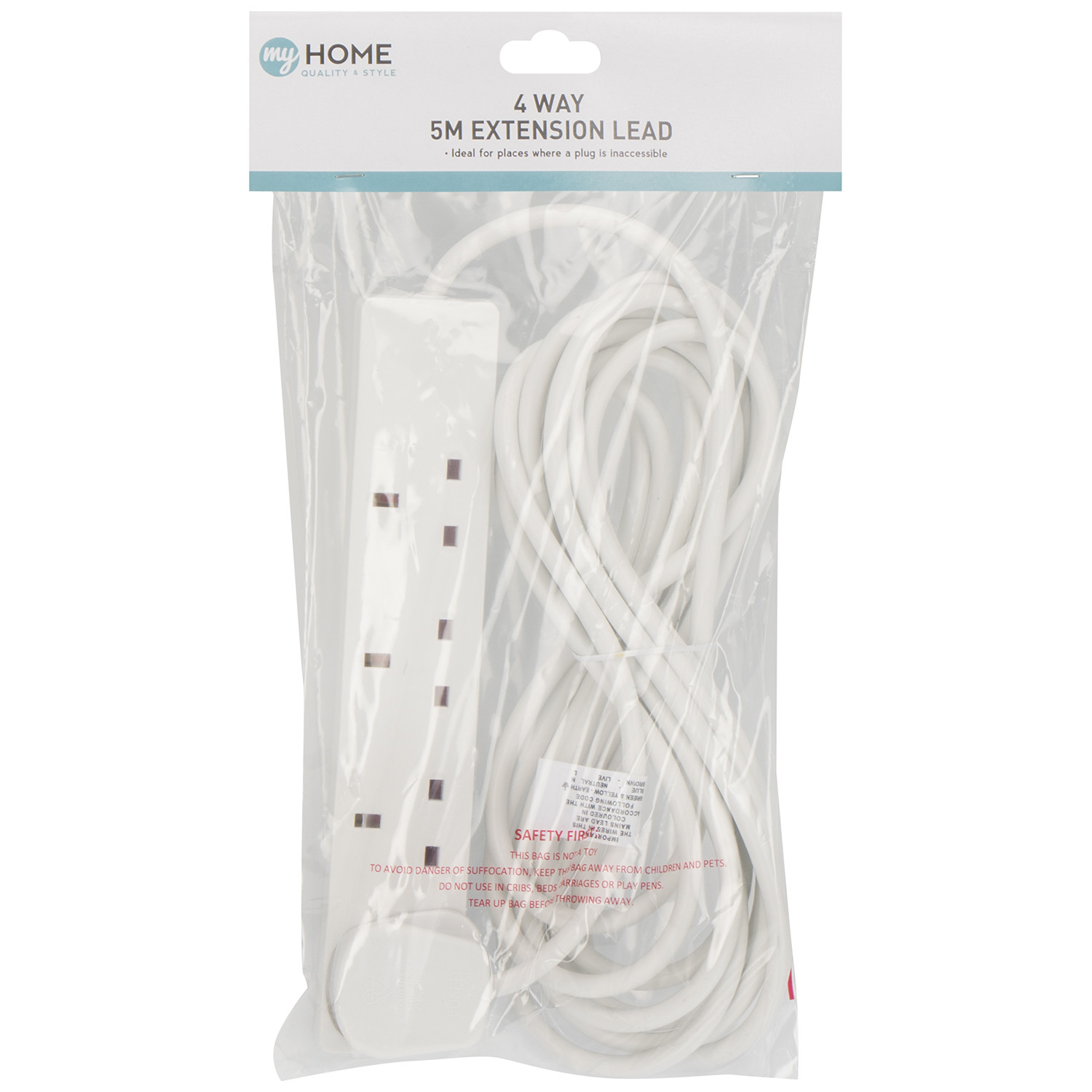 4 Gang 5m Extension Lead Image 2