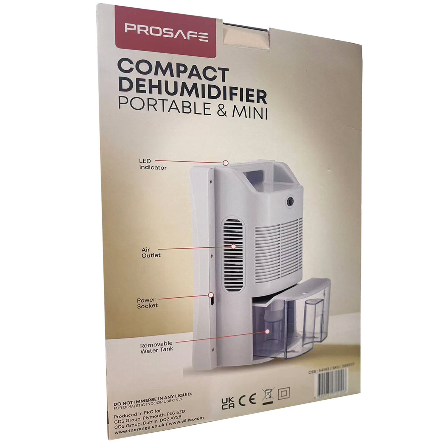 PROSAFE Compact Dehumidifier - White Image 6