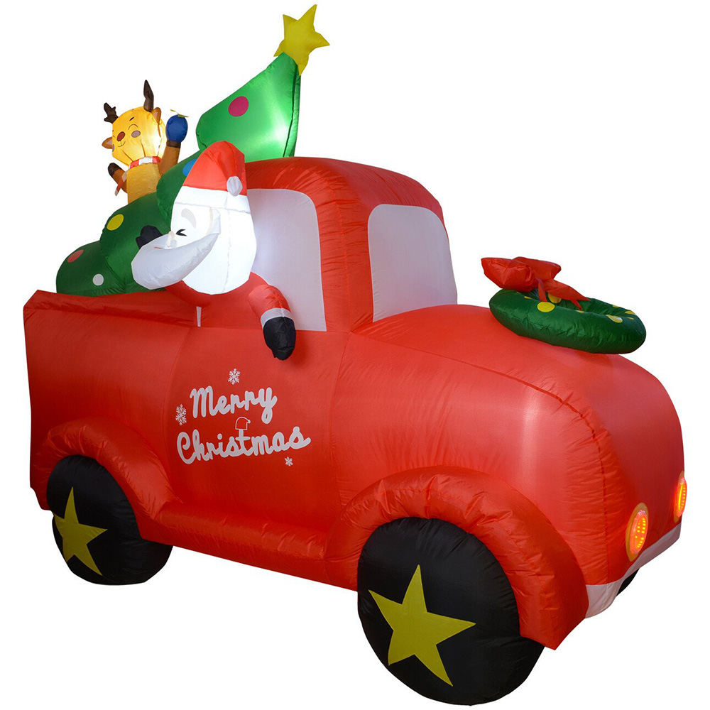 Inflatable Christmas Tree Truck - Red Image 3