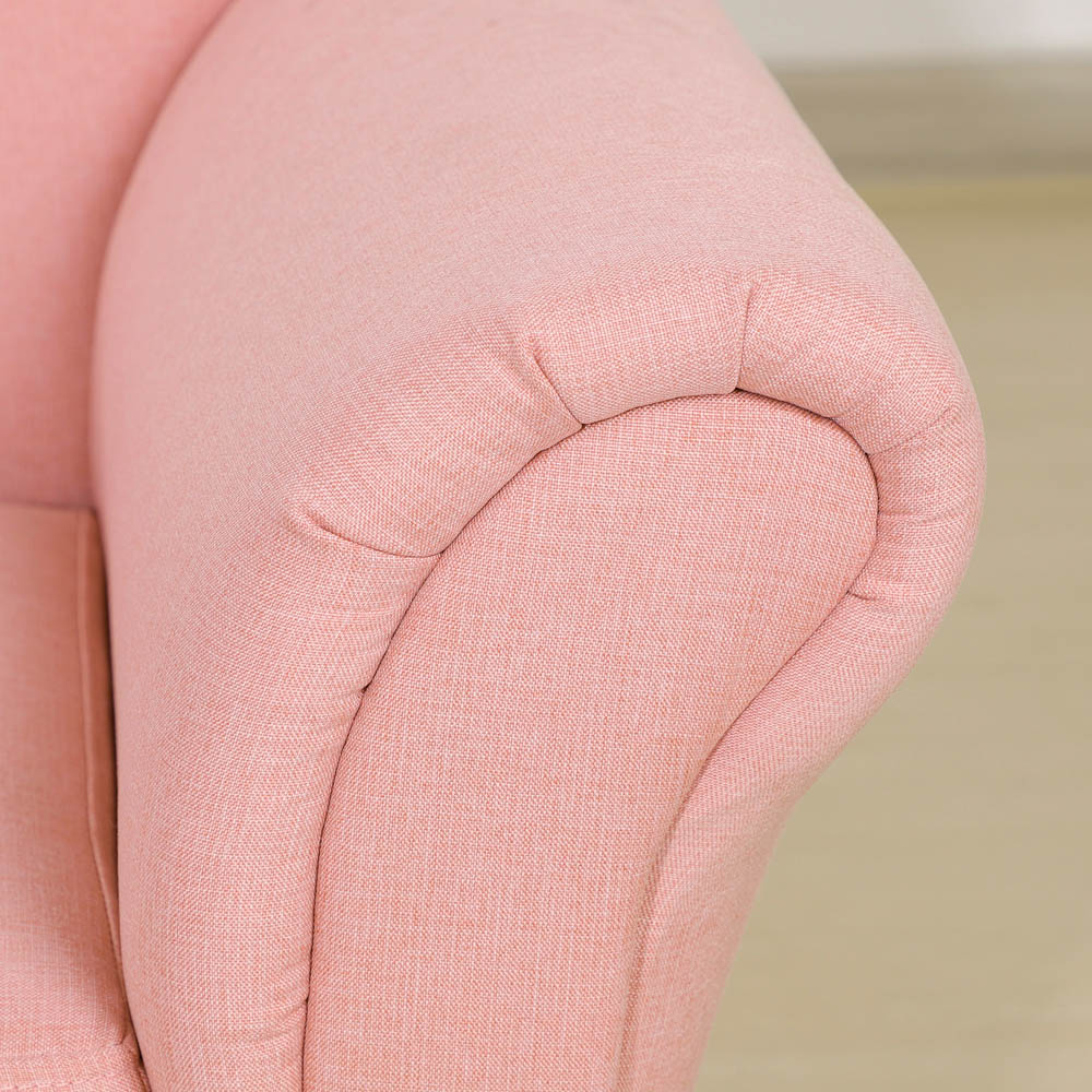 HOMCOM Kids Sofa Couch Toddler Armchair with Storage for Bedroom Pink Image 8