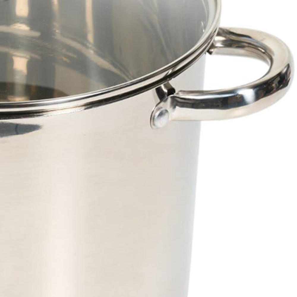 Salter 9L Stockpot with Glass Lid Silver Image 6