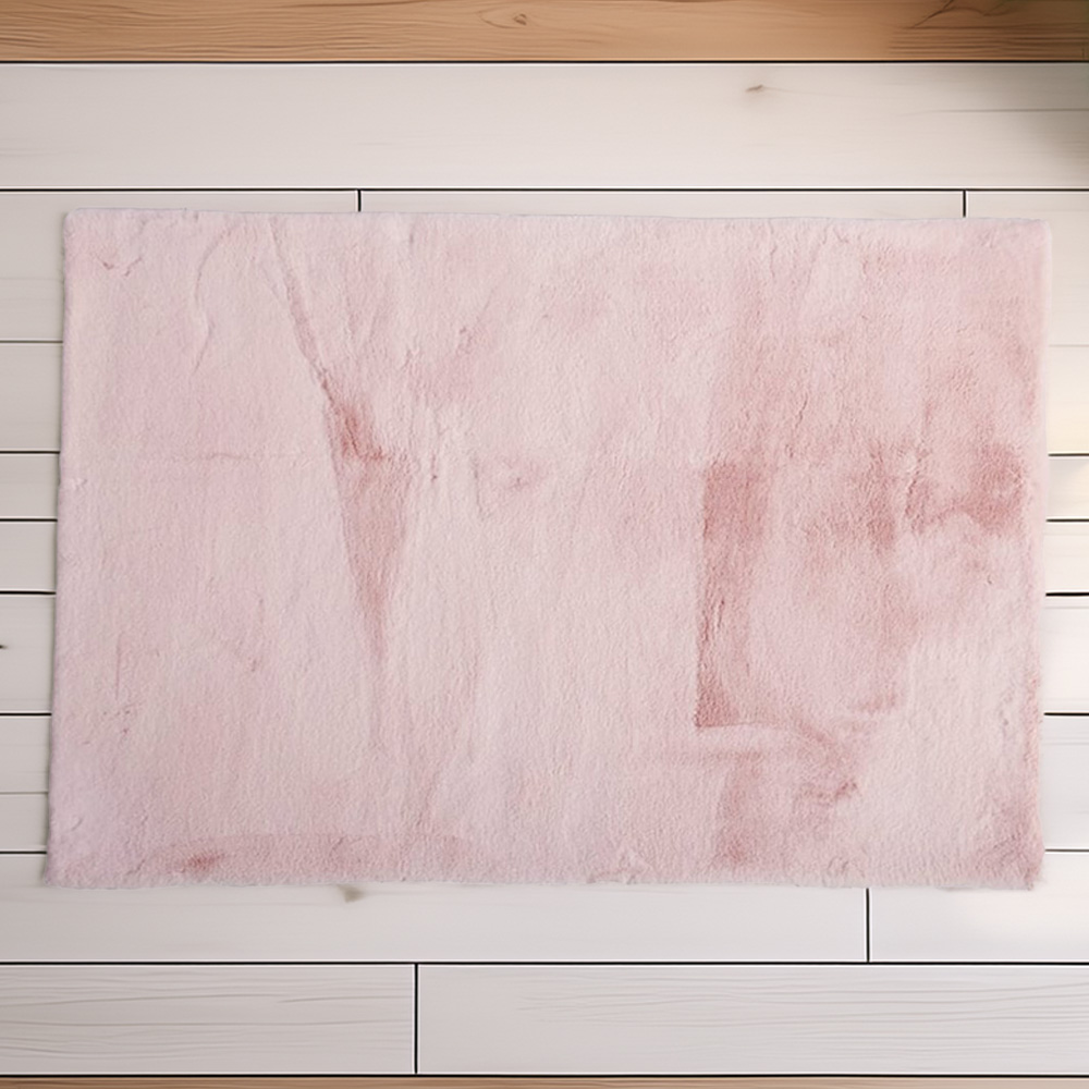 Blossom Lux Rabbit Faux Fur Rug 100 x 150cm Image 2