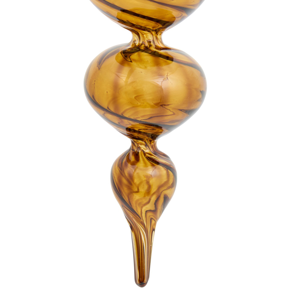 Opaque Droplet Bauble Amber Image 3